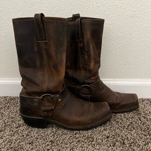 Frye Brown Harness Boot Size 8.5